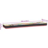  Stenske police 2 pcs večbarvno 100 x 20 x 6 cm Trden mangov les | Shoptok.si