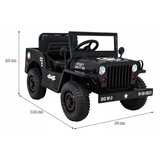  Auto na akumulator Retro Military 4x4 - crni | shoptok.hr