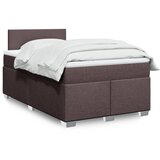 Maison Chic Box spring postelja - Vzmetna postelja z vzmetnico temno rjav 120x200 cm blago SL10136, (21904006) | Shoptok.si