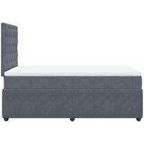  Krevet box spring s madracem tamnosivi 120 x 190 cm baršun | shoptok.hr