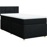  Box spring krevet s madracem crni 80 x 200 cm od tkanine | shoptok.hr