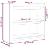 Konzolni stol crni 100x35x90 cm od konstruiranog drva | Eponuda.com