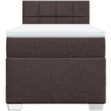  Krevet s oprugama i madracem tamnosmeđi 100 x 200 cm od tkanine | shoptok.hr