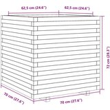  Vrtna sadilica voštano smeđe boje 70x70x72 cm od borovine | shoptok.hr