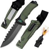  Taktični zunanji nož KT-39372 - Zelena / Črna | Shoptok.si