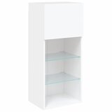  5-dijelni zidni TV elementi s LED bijeli od konstruiranog drva | shoptok.hr