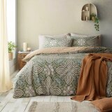 Pineapple Elephant Zelena/bež posteljina za krevet za jednu osobu 135x200 cm Alba Geo – | shoptok.hr