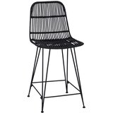 Barska stolica 2 pcs Crna 44 x 54 x 96 cm Ratan i Čelik | shoptok.hr