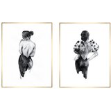 knor Slike u setu 2 kom 30x40 cm Woman Sketch – Cijene