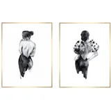 Slike v kompletu 2 ks 30x40 cm Woman Sketch –