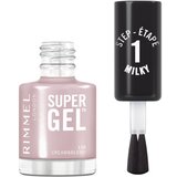 Rimmel London Super Gel gel lak za nohte brez uporabe UV/LED lučke odtenek 110 Cream & Blend 12 ml | Shoptok.si