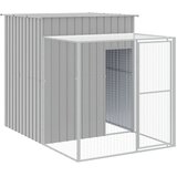  Kavez za kokoši s igralištem svjetlosivi 165x659x181 cm čelični | shoptok.hr