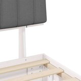  Krevetni okvir s tapiciranim uzglavljem Svijetlo siva | shoptok.hr