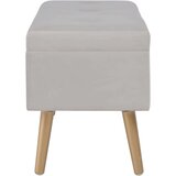 vidaXL Klop s prostorom za shranjevanje 80 cm siv žamet | Shoptok.si