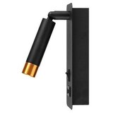  Zidni spot sa USB punjačem 1xG9/35W/230V crno/zlatno | Eponuda.com