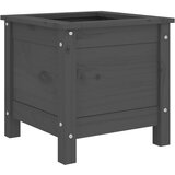  Vrtna sadilica siva 40 x 40 x 39 cm od masivne borovine | shoptok.hr