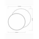  Brilagi - Zidna svetiljka CIRCLES 1xE27/60W/230V Ø 45 cm krem/siva | Eponuda.com