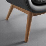 Bessagi Home fotelj felia, siv, žamet | Shoptok.si