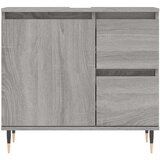 vidaXL Kopalniška omarica siva sonoma 65x33x60 cm inženirski les | Shoptok.si