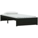  Za krevet masivno drvo crni 90 x 190 cm 3FT jednokrevetni | shoptok.hr