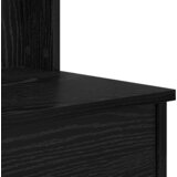  Toaletni stol s ogledalom s policom Crni hrast 96 x 39 x 142 cm | shoptok.hr