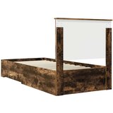  Konstrukcija postelje Dimljeni oreh 90 x 190 cm Konstruiran les, (5000103433) | Shoptok.si