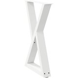  Noge za blagovaonski stol 2 kom Bijele 60 x (72-73,3) cm Čelik | Eponuda.com