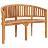 vidaXL Klop v obliki banane 120 cm trdna tikovina Cene