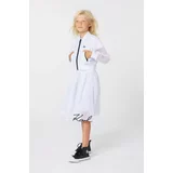Karl Lagerfeld Otroška jakna bela barva