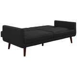 Støraa Crna sklopiva sofa od imitacije kože 200 cm Nola – | shoptok.hr