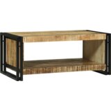 vidaXL Klubska miza 90x50x38 cm iz trdega grobega lesa mangov | Shoptok.si
