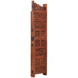  pregrada s 4 panela smeđa 160 x 165 cm masivno drvo manga | shoptok.hr