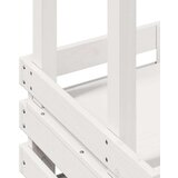 vidaXL vanjski barski stol s krovom bijeli 112 5x57x195 5 cm drveni | shoptok.hr