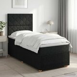  Boxspring krevet s madracem Crna 90 x 190 cm Tkanina | shoptok.hr