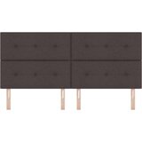  Naslon za glavo z gumbi Rjava 200 cm Tkanina, (22052549) | Shoptok.si