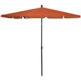 vidaXL Vrtni suncobran sa šipkom 210 x 140 cm boja cigle | shoptok.hr
