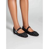 Resti Women's checked ballerinas with a buckle and strap Riffos | Shoptok.si