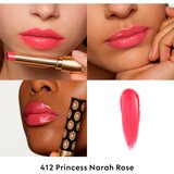 Gucci Beauty Rouge de Beauté Brillant vlažilna šminka odtenek 412 Princess Narah Rose 1.8 g | Shoptok.si