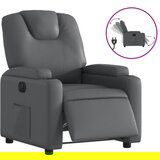 Maison Chic Električni naslanjač - Relax naslanjač sivo umetno usnje, (22062600) | Shoptok.si