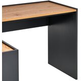 MID.YOU KOTNA PISALNA MIZA leseni material črna, barve hrasta | Shoptok.si