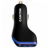 Canyon car charger C-08 pd 18W usb-c 2USB-A black purple Cene