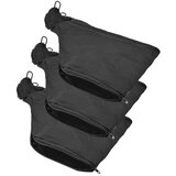 INORCO Bolsa de aserrn, bolsa colectora de polvo negra con cremallera y soporte de alambre, compatible con sierra ingletadora modelo 255 3pcs + (trec, (21983335) Cene
