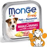 Monge Fruit Pate&Chunkies with Pork&Pineapple 100g, Pašteta Svinjetina i Ananas | ePonuda.com