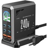 BlitzWolf polnilec BW-S31, 240 W, PD, 4x USB-C, 2x USB-A Cene