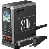 polnilec BW-S31, 240 W, PD, 4x USB-C, 2x USB-A