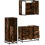  3-dijelni set kupaonskog namještaja boja hrasta drveni | shoptok.hr