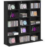 Cd ormar Crni hrast 96 x 23,5 x 97,5 cm Konstruirano drvo | shoptok.hr
