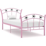 Okvir za krevet s nogometnim uzorkom ružičasti metal 90x200 cm | shoptok.hr