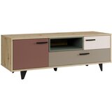 CARRYHOME TV-ELEMENT rjavosiva, peščene barve, terakota, žajbljevo zelena, hrast artisan Cene