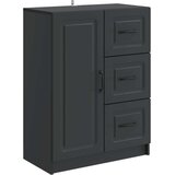  Strani šal s predalom Črna 66 x 34,5 x 87 cm Inženirski les, (5000217481) | Shoptok.si